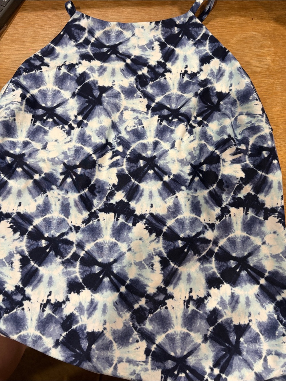 Old Navy Blue and White Tie-Dye 2 piece swimsuit